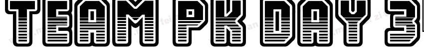 TEAM PK DAY 3字体转换